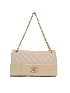 Chanel Soft Elegance Flap Bag Quilted Distressed Calfskin Medium